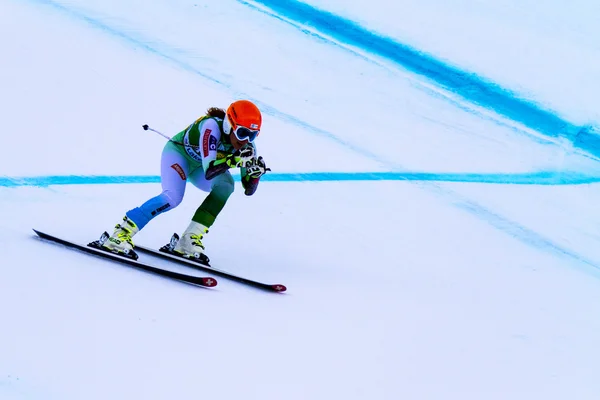 FIS Alpine Ski World Cup Ladies Super G corrida . — Fotografia de Stock