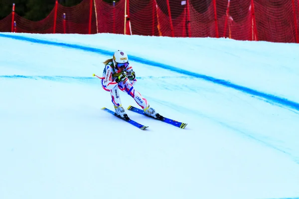 Fis 高山滑雪世界杯女士超级 G 竞赛. — 图库照片
