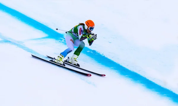 FIS Alpine Ski Copa del Mundo Damas Super G carrera . —  Fotos de Stock