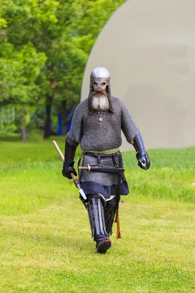 Medieval solder in action.