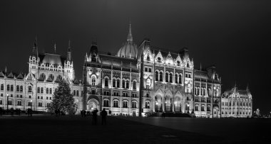 Budapeşte Parlamento Binası gece