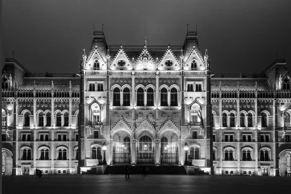 Boże Narodzenie światła w gmachu Parlamentu w Budapeszcie, Węgry — Zdjęcie stockowe