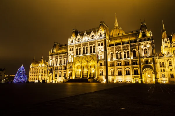 Parlament House w Budapeszt nocą — Zdjęcie stockowe