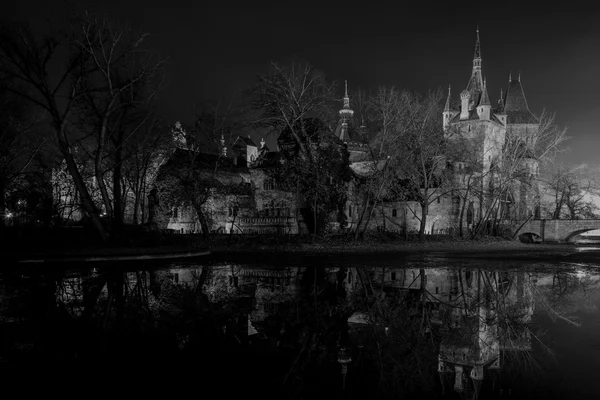 Castelo à noite em Budapeste — Fotografia de Stock