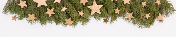 Christmas decoration with the twigs of the spruce — Stock Photo, Image