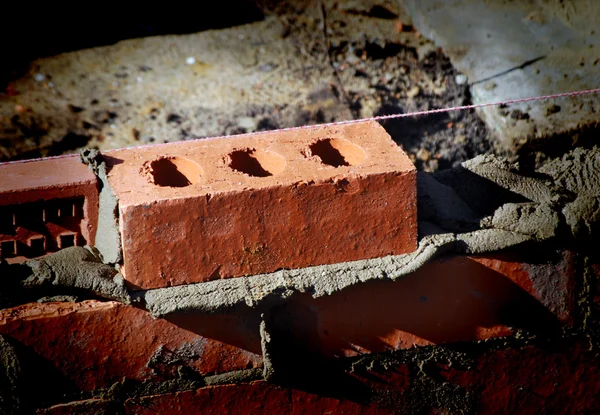 Brickwork on house extension — Stock Photo, Image