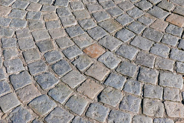 Circular cobbled stones