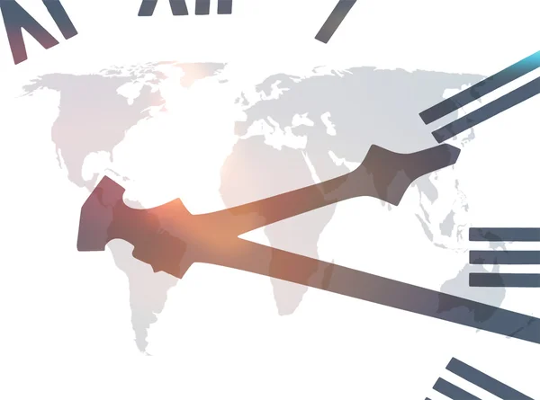 World clock abstrakt — Stockfoto