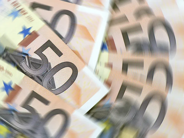 Euro valuta spin — Stockfoto