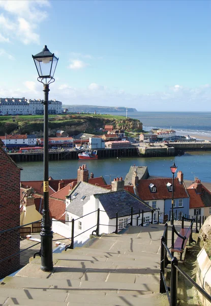 Whitby steg — Stockfoto