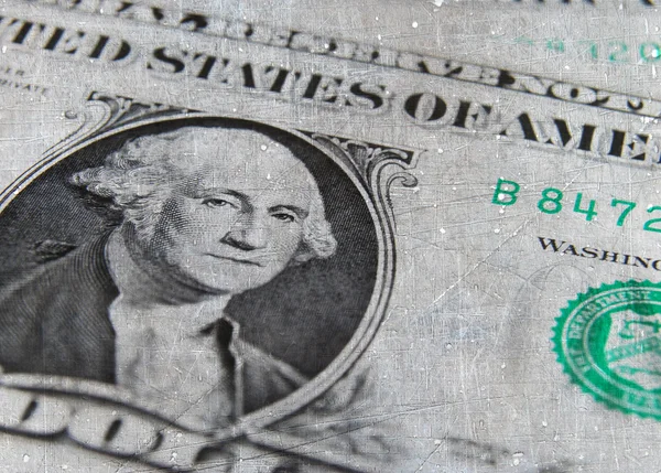 Billete de dólar molido — Foto de Stock