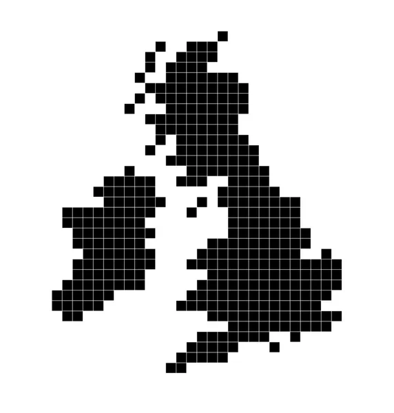 Контурная карта Великобритании — стоковое фото