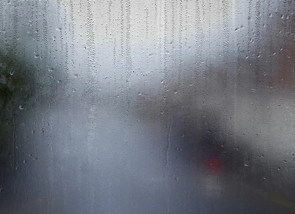 Padrões de água na janela — Fotografia de Stock