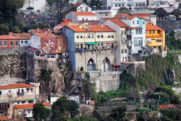 Pintorescas casas antiguas de Oporto — Foto de Stock