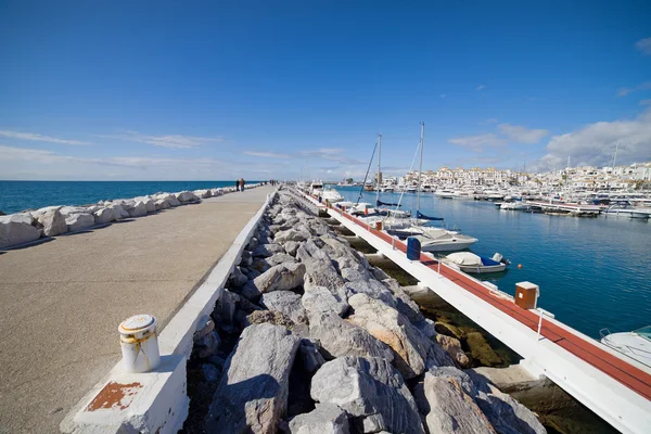 Puerto Banus Marina and Pier in Spain — Stock Photo, Image