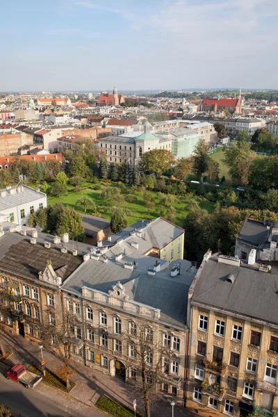 Kazimierz and Stradom from Above in Krakow — Stock Photo, Image