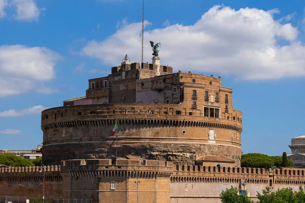 Rzym Włoszech Zamek Świętego Anioła Castel Sant Angelo Mauzoleum Hadriana — Zdjęcie stockowe