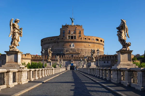 Ville Rome Italie Castel Sant Angelo Mausolée Hadrien Pont Ponte — Photo