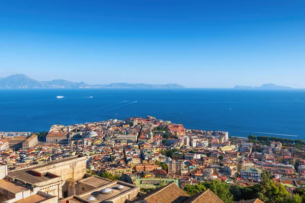 Stadt Neapel Der Region Kampanien Italien Luftaufnahme Stadtbild Von Neapel — Stockfoto