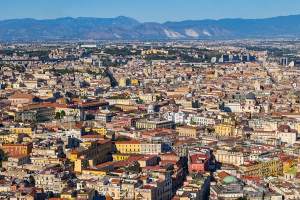 Πόλη Της Νάπολης Στην Ιταλία Εναέρια Άποψη Αστικό Τοπίο Περιοχή — Φωτογραφία Αρχείου