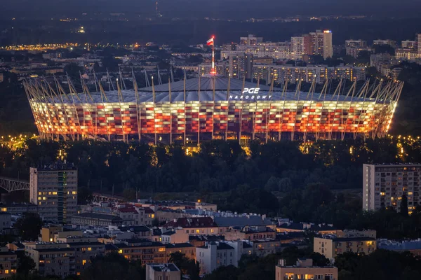 Warsaw Poland June 2021 National Stadium Polish Stadion Narodowy Pge — Stock Photo, Image