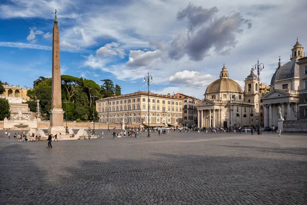 Rome Italie 1Er Septembre 2020 Place Piazza Del Popolo Avec — Photo