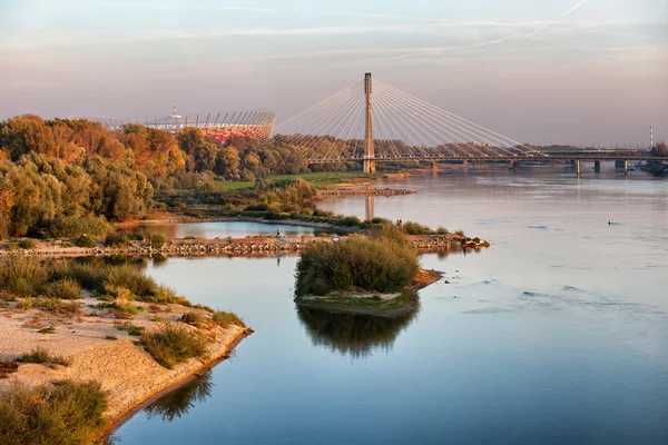 Weichsel in Warschau — Stockfoto