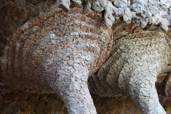 Detalhes arquitetônicos em Park Guell by Antoni Gaudi — Fotografia de Stock