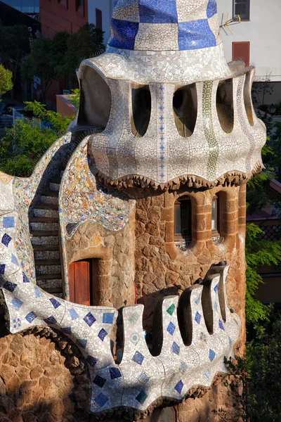 Porter lodge pawilon w parku guell — Zdjęcie stockowe