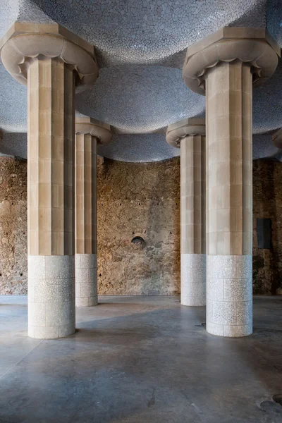 Hypostyle Room in Park Guell — Stock Photo, Image