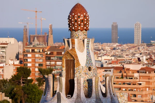 Top of the Casa del Guarda in Park Guell — Stock Photo, Image