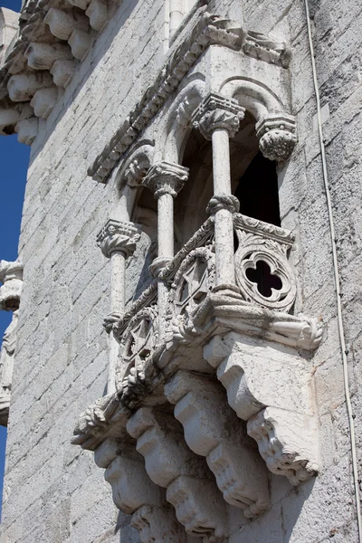 Belem tower erkély Lisszabonban — Stock Fotó