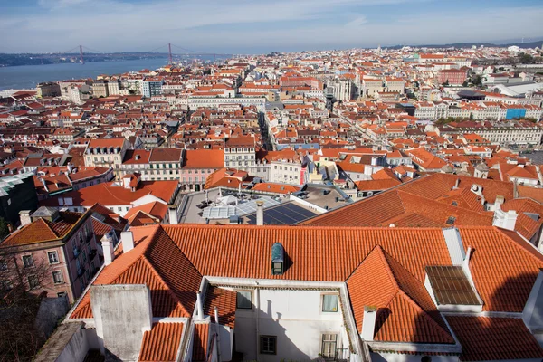 Vista para a cidade de Lisboa em Portugal — Fotografia de Stock