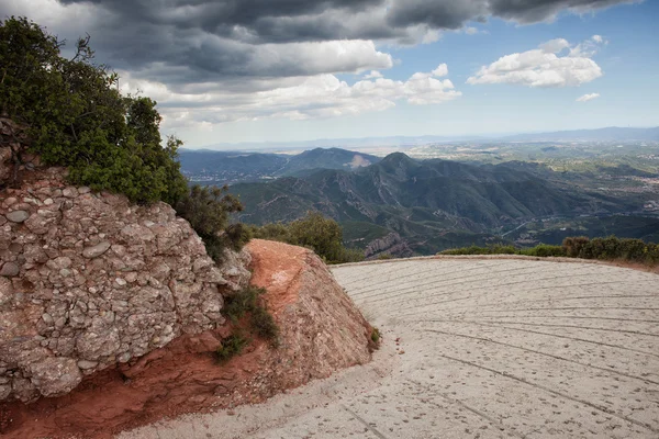 Dağ yolu açmak — Stok fotoğraf