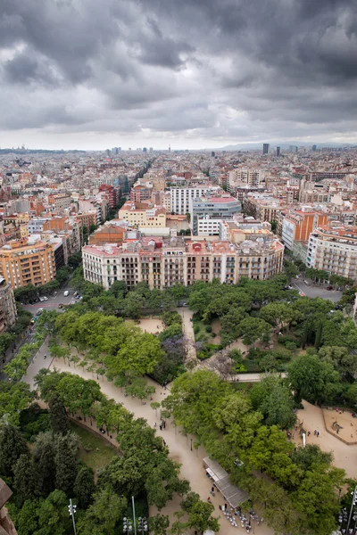 Barcelona stadtbild von oben — Stockfoto