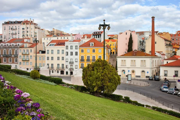 Stadt Lissabon urbane landschaft in portugal — Stockfoto