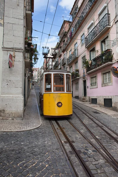 Bica Funicular i Lissabon - Stock-foto