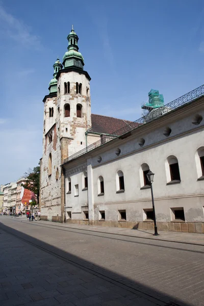 Kyrkan St Andrew i den gamla stan i Krakow — Stockfoto