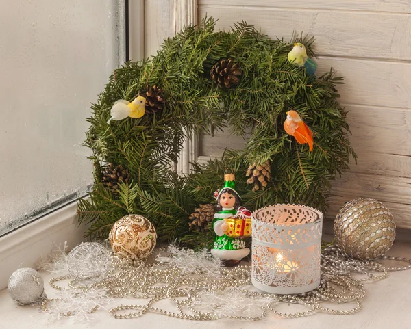 Belle decorazioni natalizie — Foto Stock