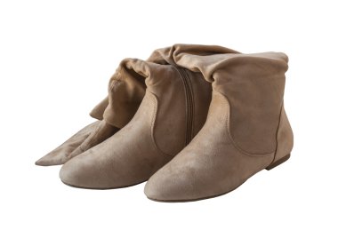 Bej kadın shammy botları