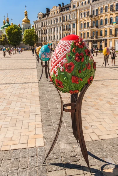 Ukrán fesztivál húsvéti tojás (Pysanka) — Stock Fotó