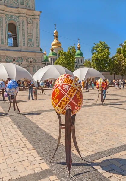 Ukrán fesztivál húsvéti tojás (Pysanka) — Stock Fotó