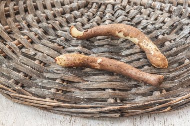 Hasır bir çemberde görkemli yumru 