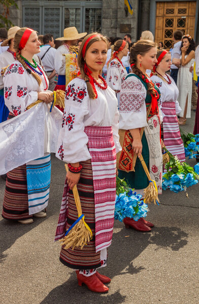 Delegation from the Poltava region in national costumes