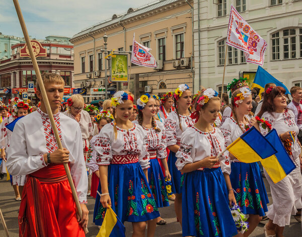 Delegation from the Cherkasy region in national costumes