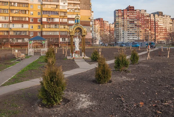Памятник погибшим солдатам в антитеррористических операциях — стоковое фото