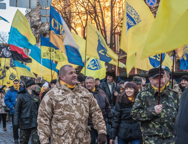 Onur Mart Euromaidan nefsi askerlerinin — Stok fotoğraf