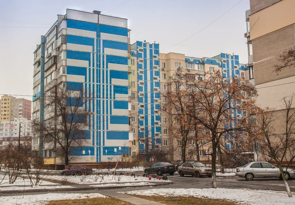 Cantiere in inverno a Kiev — Foto Stock