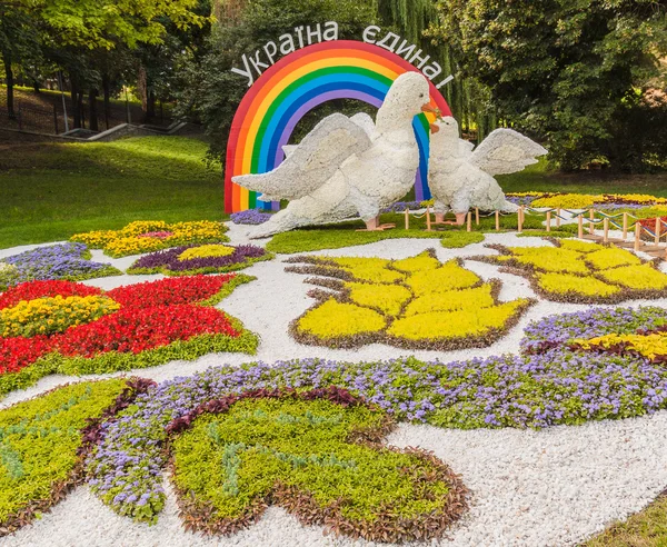 Çiçek peyzaj park Kiev'de göster: — Stok fotoğraf