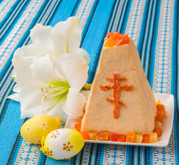 Coalhada tradicional Bolo de Páscoa — Fotografia de Stock